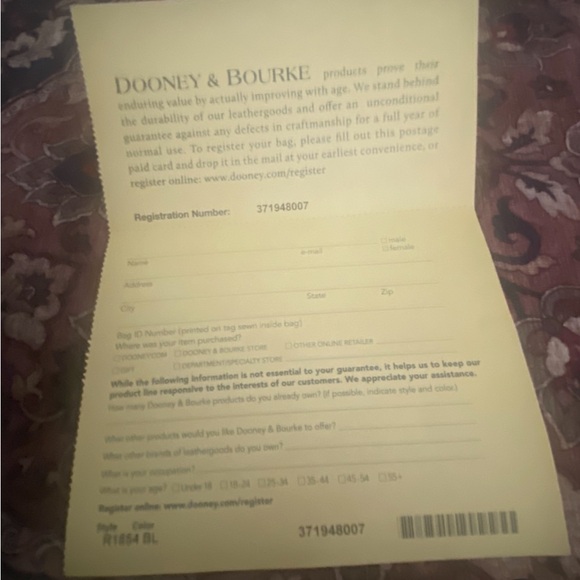 Dooney and Bourke Pebble leather shopper tote. Black. NWT - Picture 13 of 15